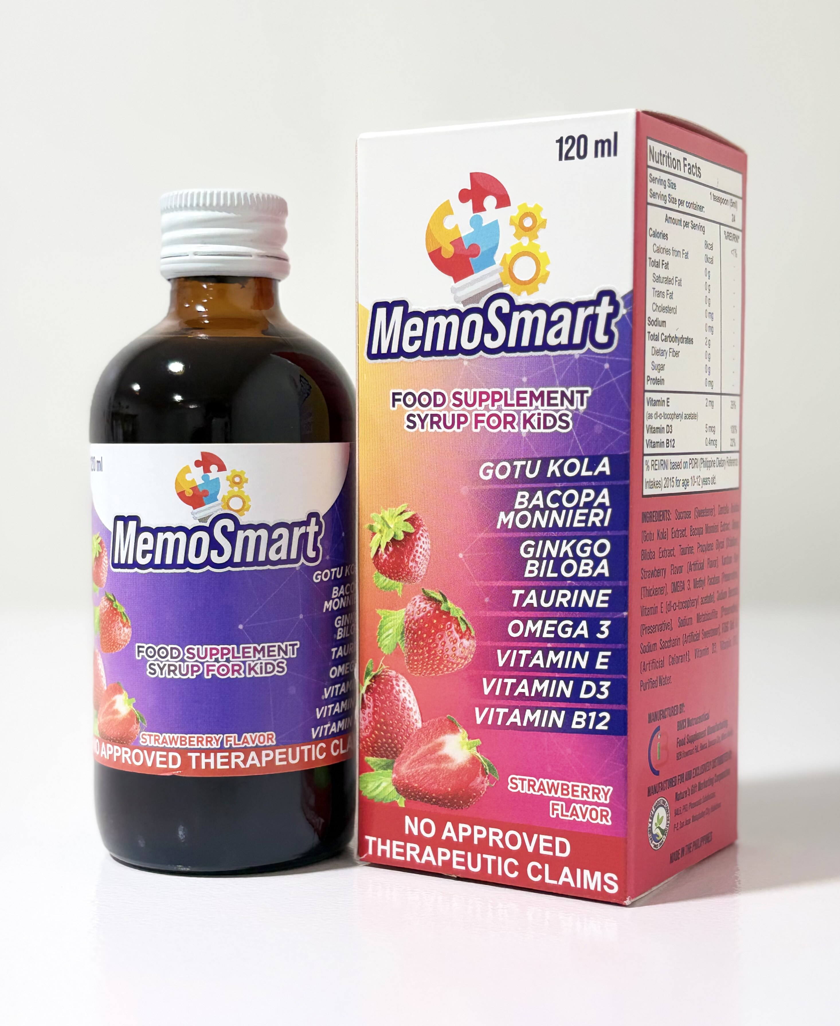 Introducing 𝗠𝗲𝗺𝗼𝗦𝗺𝗮𝗿𝘁 𝗦𝘆𝗿𝘂𝗽, the brain supplement crafted to help kids shine in